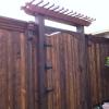 8' Cedar Board on Board 
Western Red Cedar
Hand Dipped Oil Base Stain
Triple Trim with Corples and gate 

DFW Fence Contactor